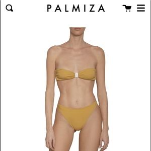 Palmiza original handcrafted Italian Bikini NWT beautiful golden mustard color